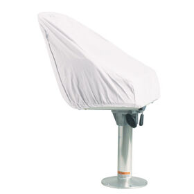 Overton's Pedestal Seat Cover - White Vinyl