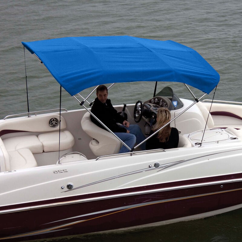 Shademate Bimini Top Polyester Fabric and Boot Only, 4-Bow 8'L, 42"H, 61"-66"W image number 4