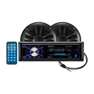 Boss Audio Marine AM/FM Receiver with Bluetooth and Speakers