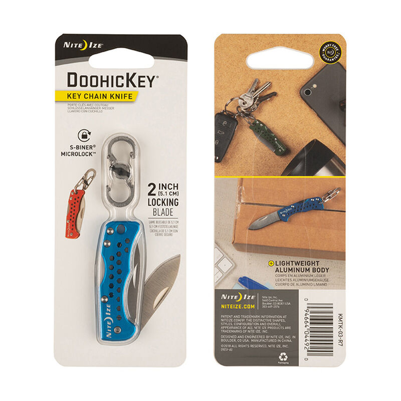 Nite Ize DoohicKey Key Chain Knife, Blue image number 3