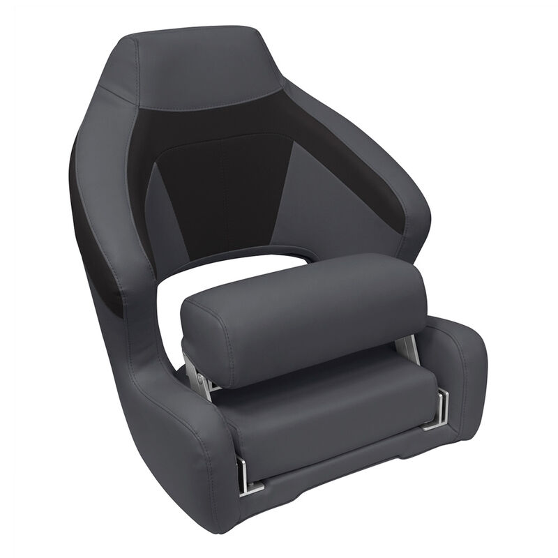 Wise Premier Pontoon XL Bucket Seat with Flip-Up Bolster image number 3
