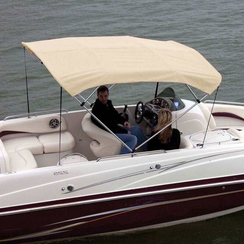 Shademate Bimini Top Polyester Fabric and Boot Only, 4-Bow 8'L, 42"H, 61"-66"W image number 8