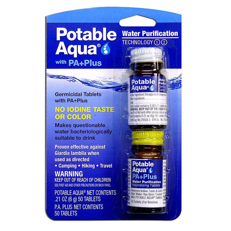 Potable Aqua Water Purification Tablets with PA Plus image number 1