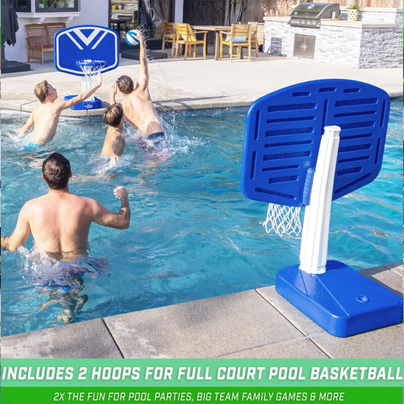 GoSports Splash Hoop 2-in-1 Full Court Volleyball & Basketball Set image number 3