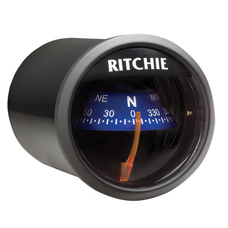 RitchieSport X-21 Dash-Mount Compass, black w/violet card image number 1