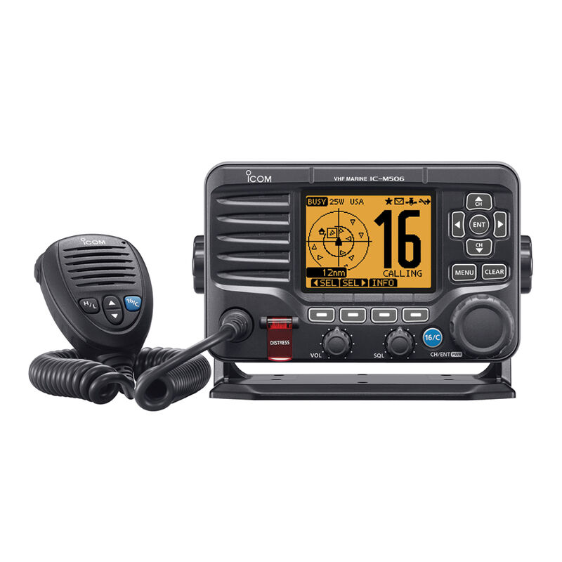 ICOM M506 VHF Radio With Front Mic image number 1