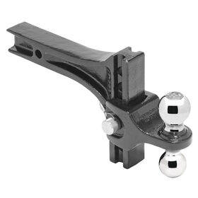 Draw-Tite Adjustable Trailer Hitch Ball Mount Fits 2 Inch Square Receiver, 10-1/2 Inch Drop, 14,000 lbs. Capacity