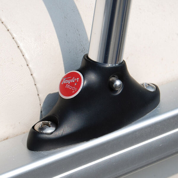 Pontoon Flag Pole Socket with Flag, with 12"x18" US Flag Overton's