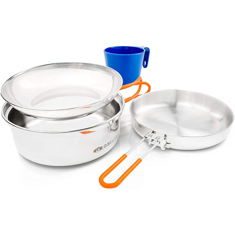 GSI Outdoors Glacier 1-Person Stainless Mess Kit image number 1