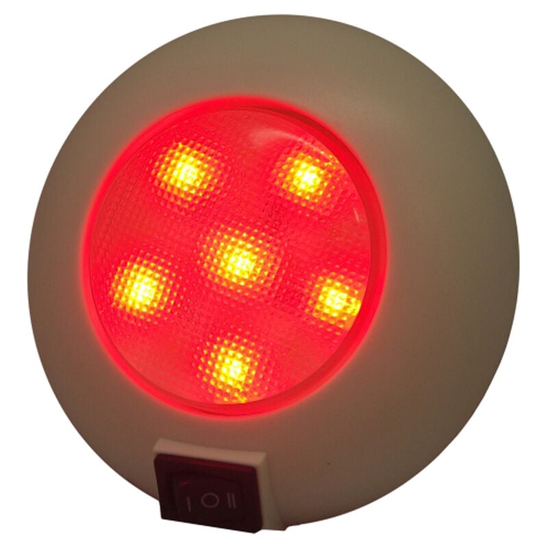 T-H Marine LED Dome Light With Switch, 6 Red/9 White LEDs image number 4