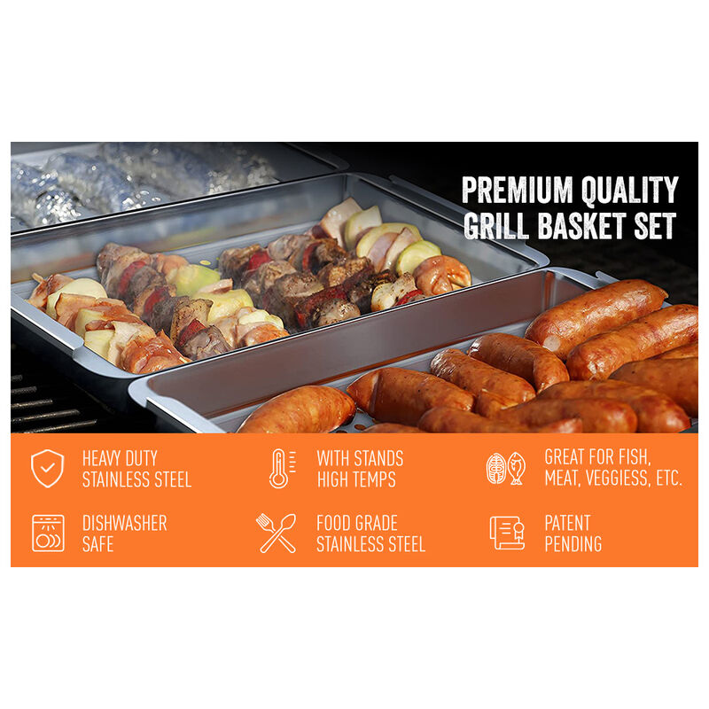 Yukon Glory BBQ 'N Serve BBQ Basket Set image number 5