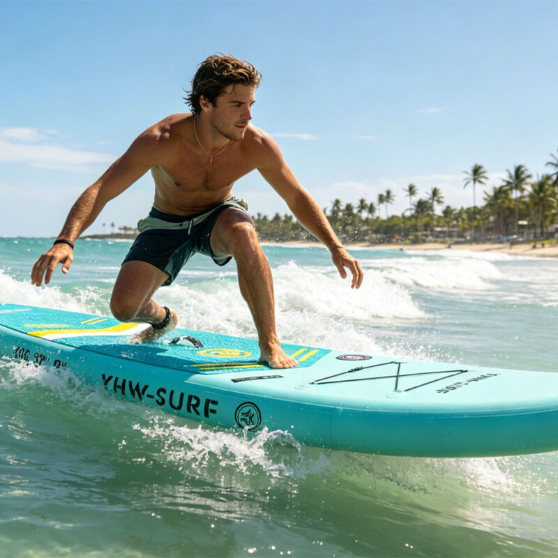  InQracer 10'6" Green Inflatable Stand Up Paddle Board image number 4