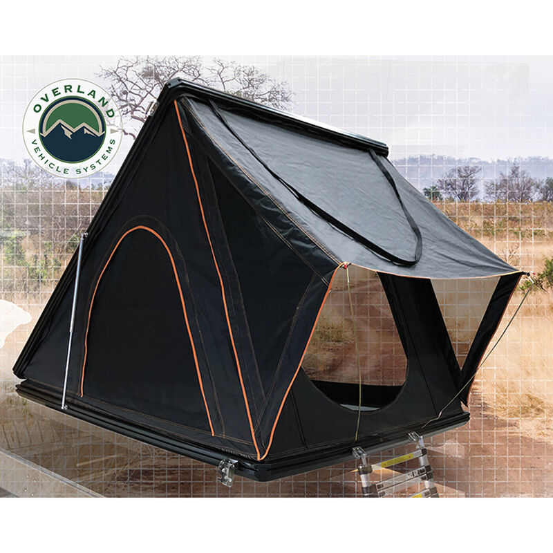 Mamba 2 Side Load Aluminum Roof Top Tent, Black Shell & Grey Body image number 2