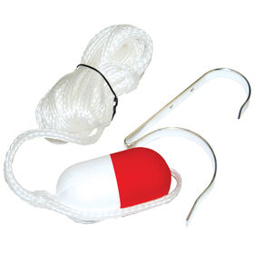 Life Ring Buoy Holder with 30' Heaving Line