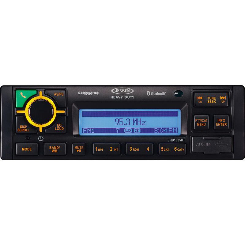 Jensen Heavy-Duty JHD1635BT Stereo with Bluetooth and Weatherband image number 1