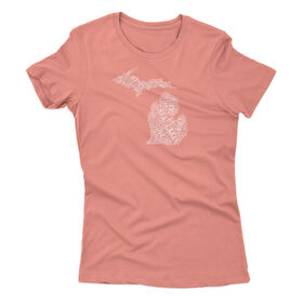 Points North Women's Word Cloud MI Short-Sleeve Tee