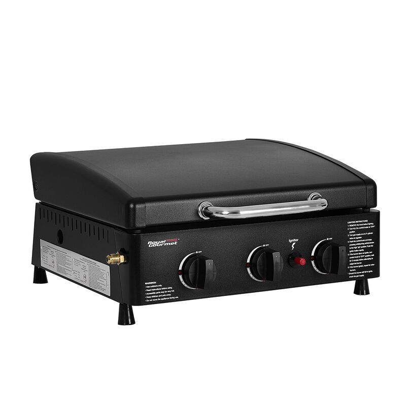 Royal Gourmet PD1503H Portable 3-Burner Propane Griddle with Hood image number 7
