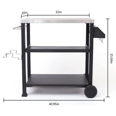 NUUK 32" Outdoor Stainless Steel Prep Station