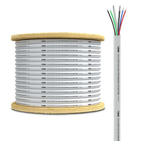 DS18 MOFC12/18GA-100SWRGB Marine Tinned OFC 18-Ga. LED RGB and 12-Ga. Speaker Wire, 100'