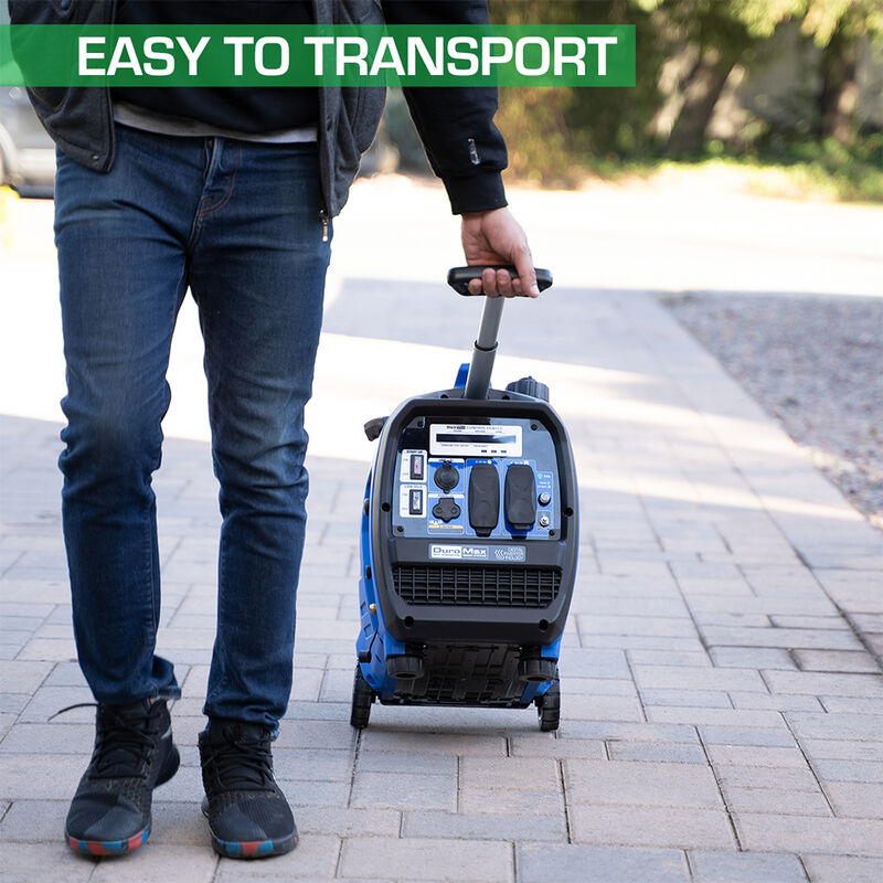 DuroMax 2300-Watt 80cc Dual Fuel Digital Inverter Hybrid Portable Generator image number 6