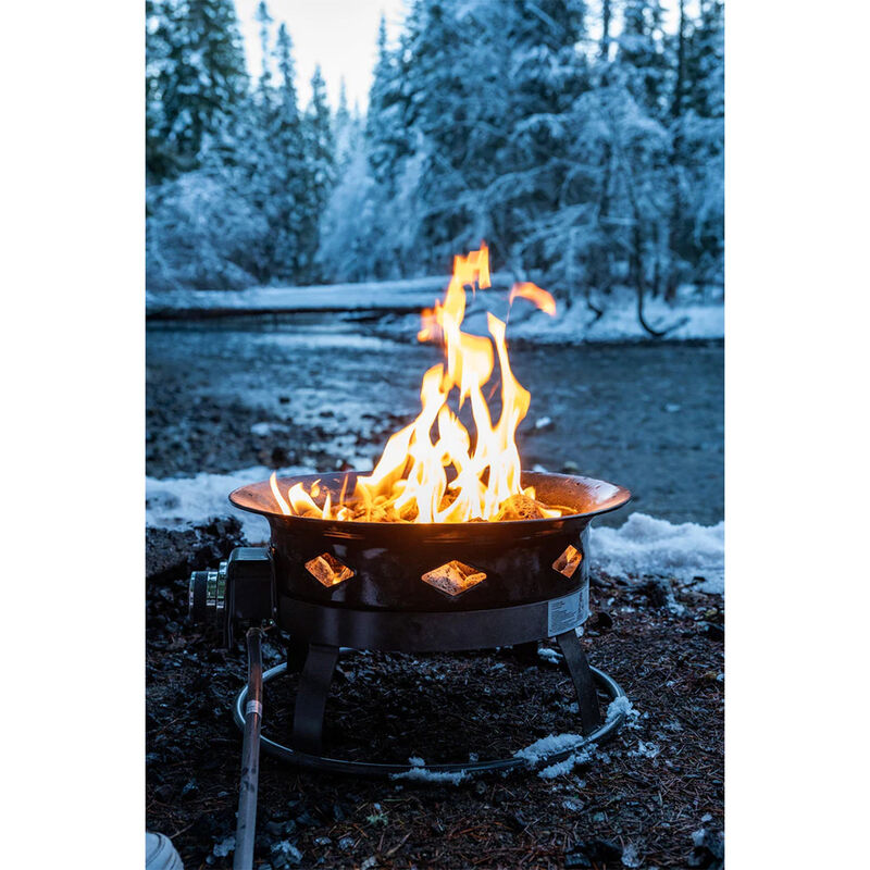 Flame King 19" Outdoor Portable Propane Gas Fire Pit Bowl image number 6