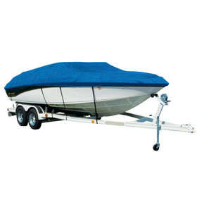 Covermate Sharkskin Plus Exact-Fit Cover for Boston Whaler Dauntless 18  Dauntless 18 No Bow Rails O/B. Blue