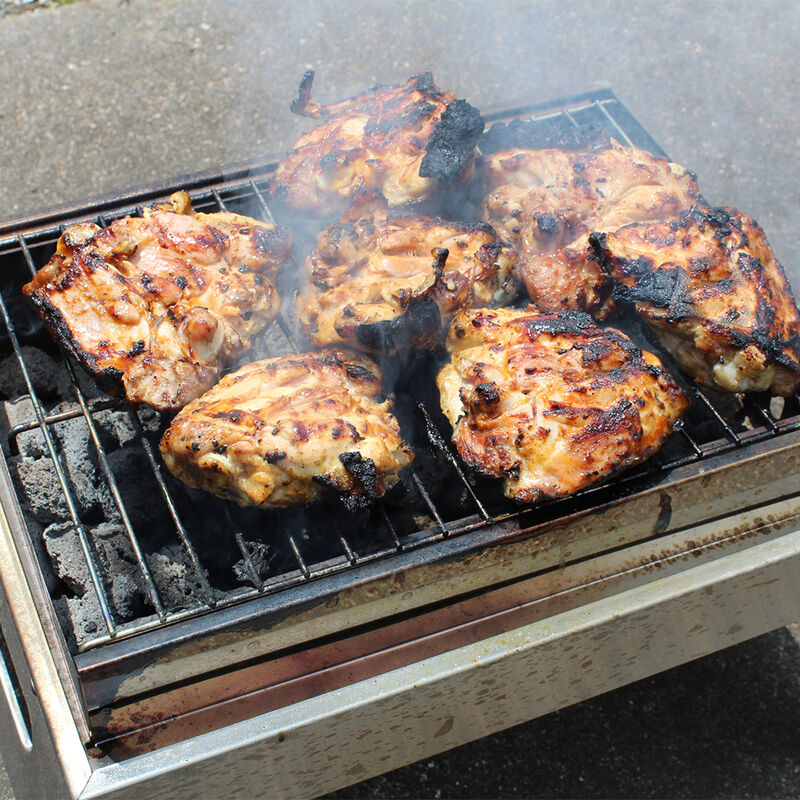 Mr. Outdoors Cookout Stainless Steel Portable Charcoal Grill image number 3