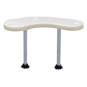 Toonmate Premium Large Kidney-Shaped Pontoon Table with Two Legs