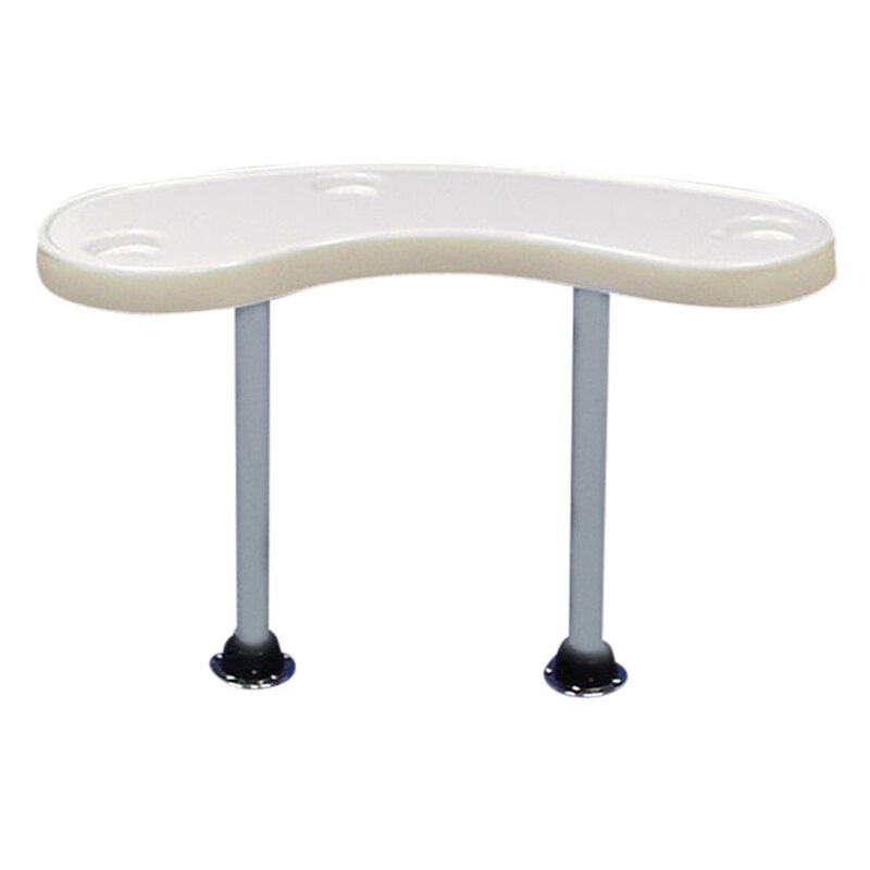 Toonmate Premium Large Kidney-Shaped Pontoon Table with Two Legs image number 1