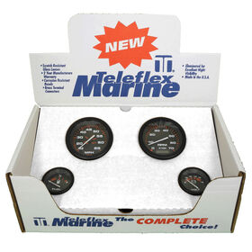 Sierra Amega 4-Gauge Set, Tachometer, Voltmeter, Water Temp, Oil Pressure