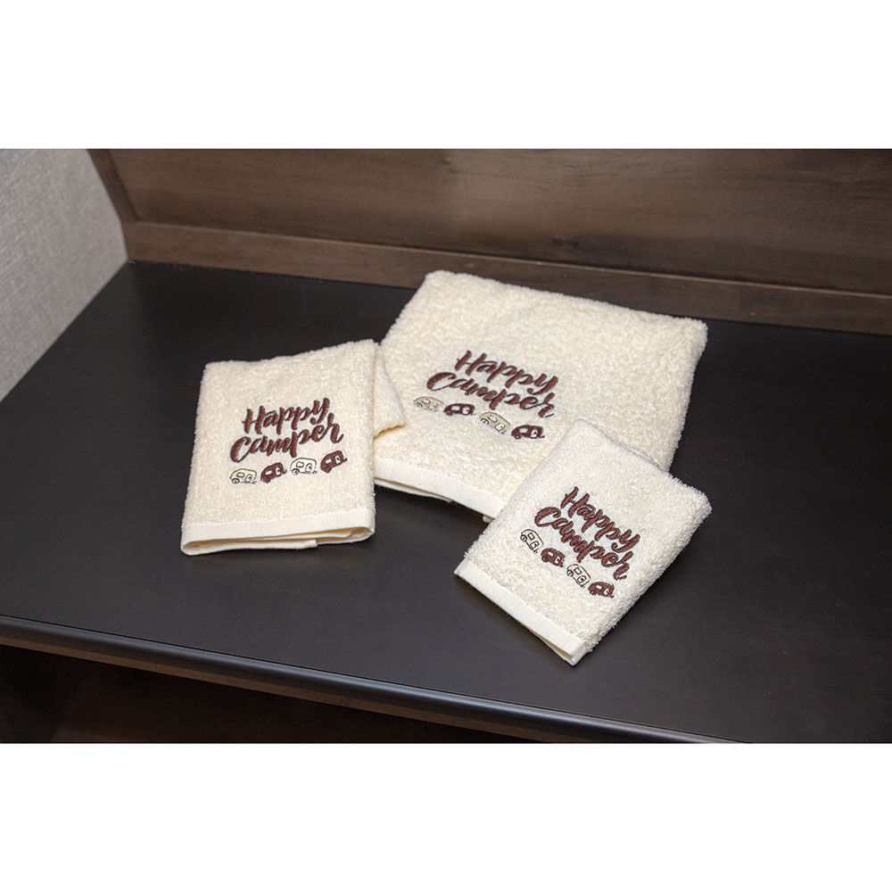 Happy Camper RV Bath Towel Set, 3 Piece Overton's