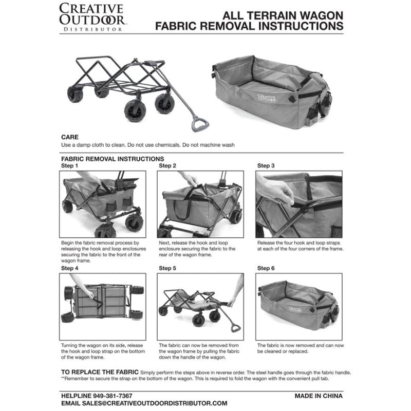 Creative Outdoor All-Terrain Folding Wagon image number 9