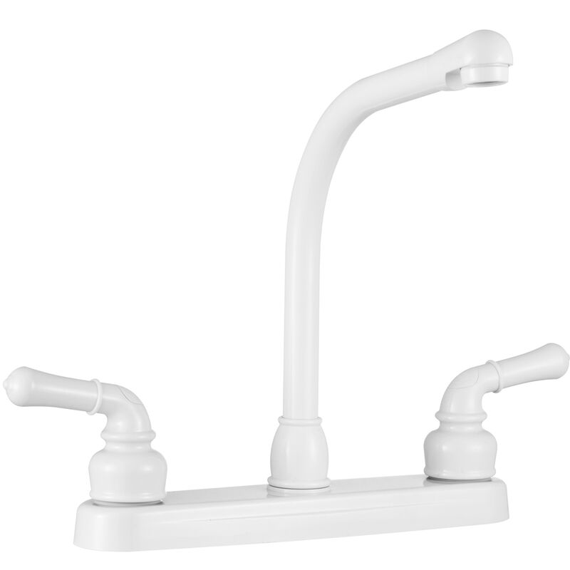  Dura Faucet Classical Hi-Rise RV Kitchen Faucet, White image number 1