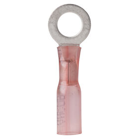 Ancor Heat Shrink Ring Terminals, 22-18 AWG, 1/4" Screw, 25-Pk.