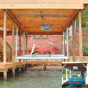Doozie Boat House 4000-lb. Center Mount Kit With Overhead Beams