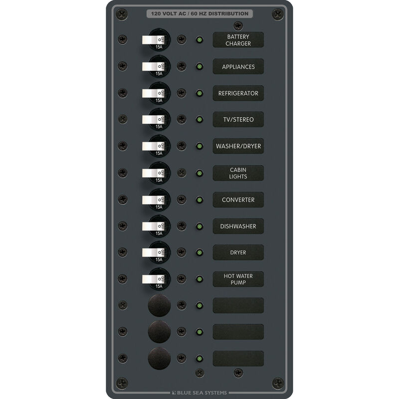 Blue Sea Systems AC 13 Position Panel image number 1