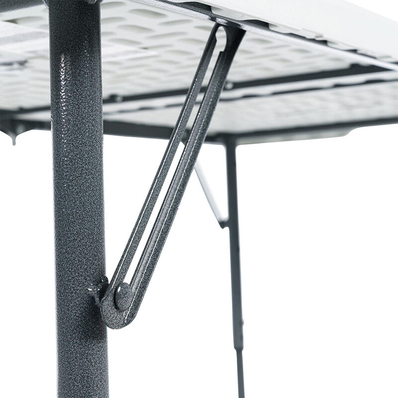 Peakform 4' Adjustable Fold-in-Half Table, White image number 20
