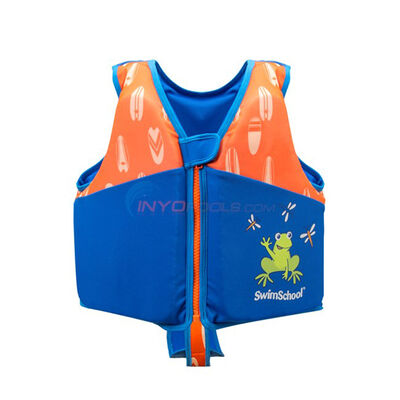 Aqua Leisure Boys' Swim Trainer Vest - Blue/Orange