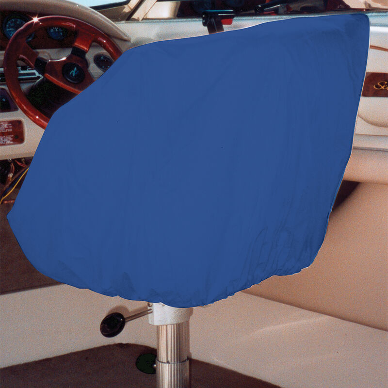 Ripstop Polyester Helm/Bucket/Fixed Back Seat Cover, Navy Blue (24"H x 24"W x 22"D) image number 1