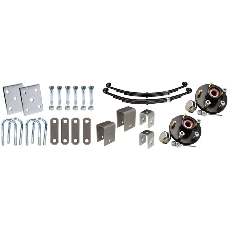 Tie-Down 1-3/4" Single Axle Installation Kit With Painted Hub image number 1