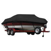 Exact Fit Covermate Sunbrella Boat Cover for Crownline 250 Cr 250 Cr Pocket Spot Light Anchor Cutout Covers Ext. Platform I/O. Black