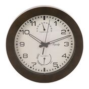 Wall Clock with Thermometer and Humidity, 10&quot;