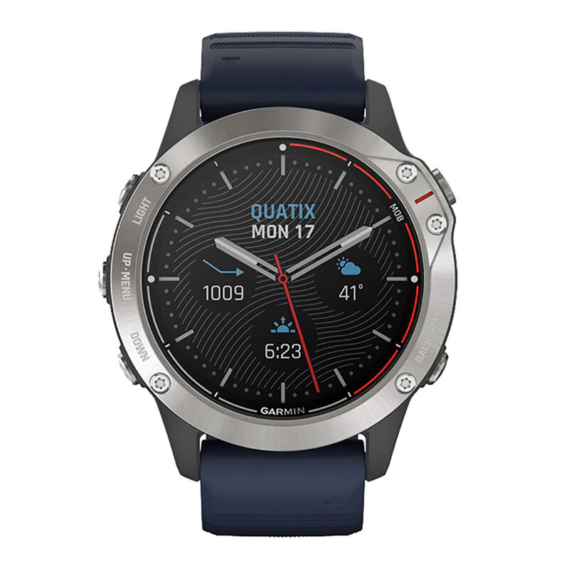 Garmin quatix; 6 - Grey w/Captain Blue Band image number 1