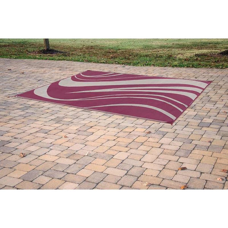 Reversible Wave Design Patio Mat image number 34
