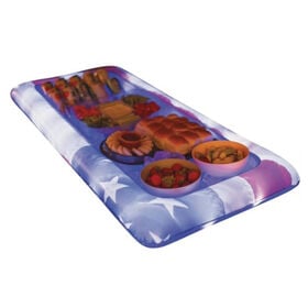 PoolCandy Stars & Stripes Illuminated LED Inflatable Buffet Pool Cooler