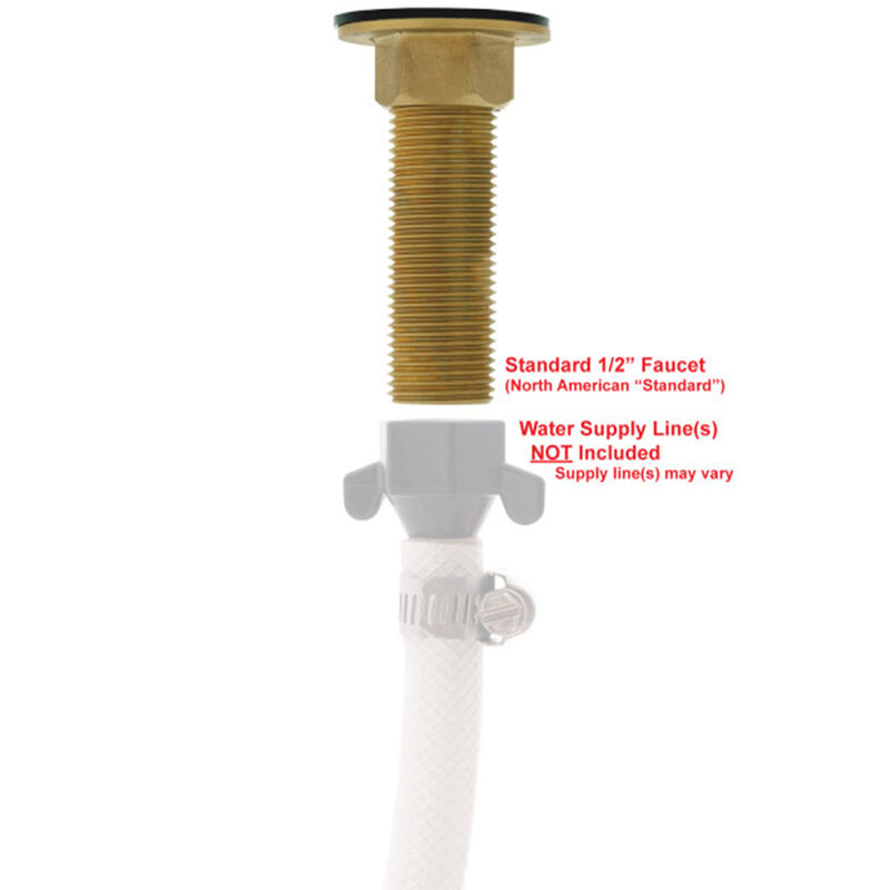 Ambassador Marine Aidack Elite Folding Tap with Angled Spout, Chrome image number 4