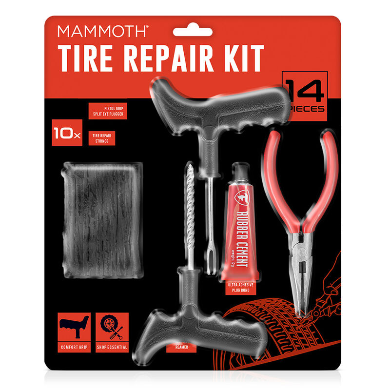 Mammoth Tire Repair Kit, 14 Pieces image number 2
