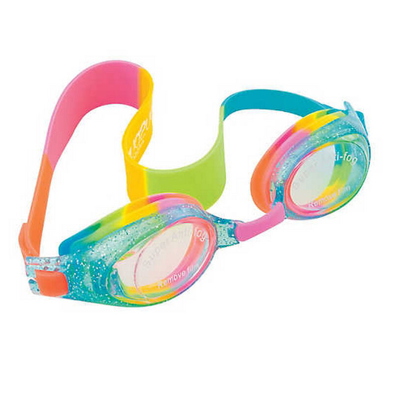 Aqua2ude Swim Goggles, Rainbow Glitter image number 2