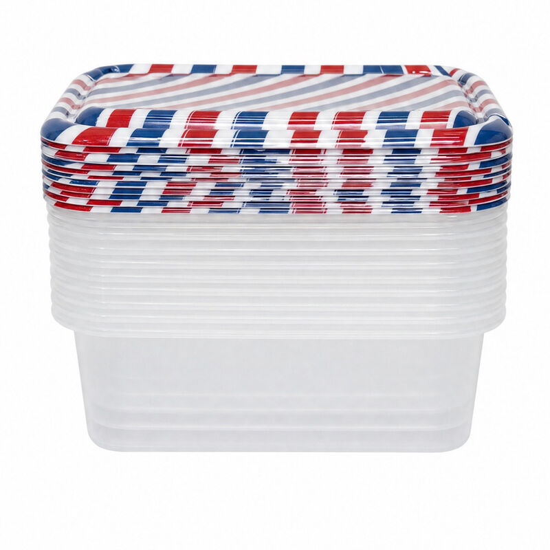 Cook w/ Color Red, White & Blue Striped Food Storage Containers