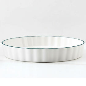 Art and Cook 10.5 in Round Stoneware Baking Dish, Grey